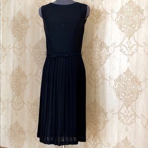🖤Vintage Beautiful Black Sleeveless Pleated Dress